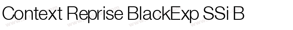 Context Reprise BlackExp SSi Bold字体转换